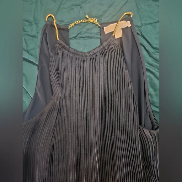 Michael Kors Navy Blue Pleated Jumpsuit - Picture 8 of 11